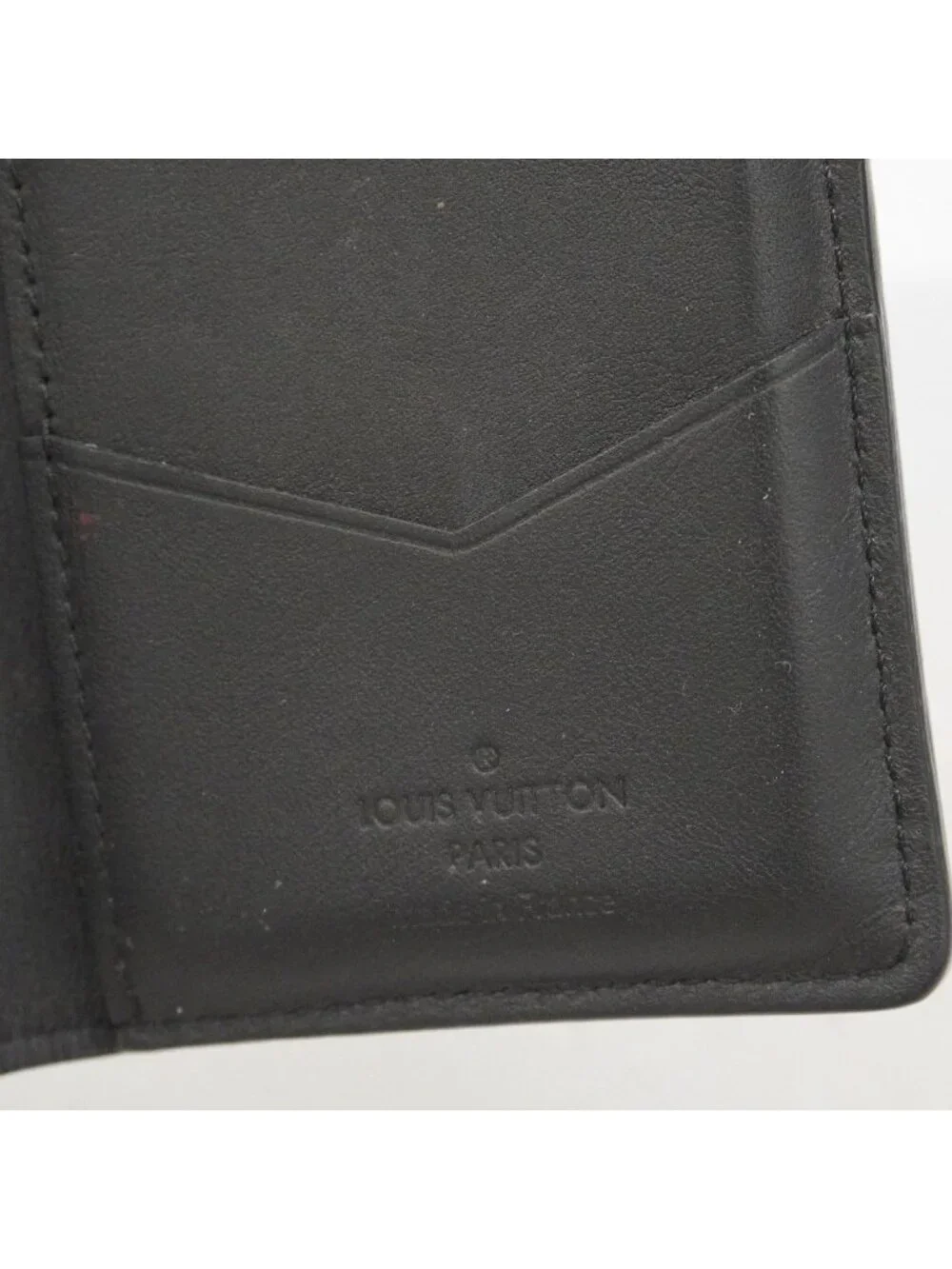 Louis Vuitton Card Case Monogram Shadow Organizer de Poche Black